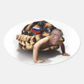 Sticker Ovale Moscou Mitch Man-Turtle (Devant)