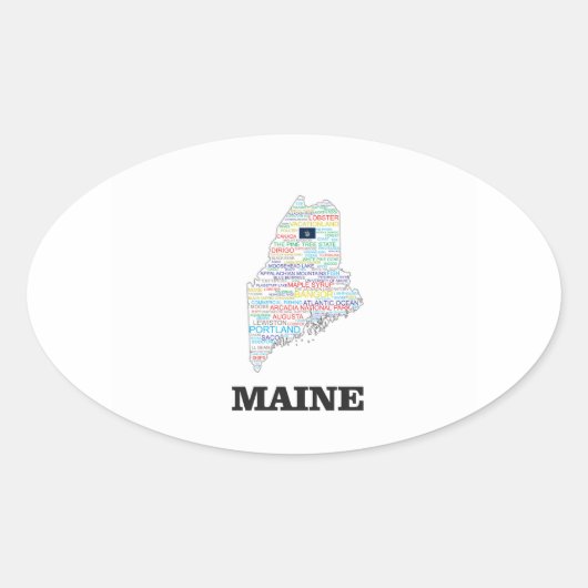 STICKER OVALE MOT ÉTAT (Devant)