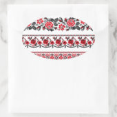 Sticker Ovale MOTIF d'origine britannique (Sac)