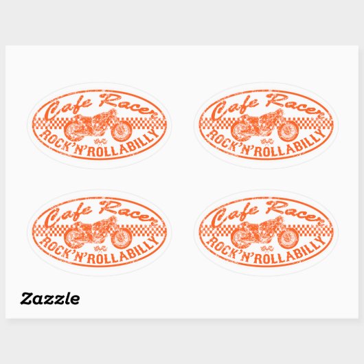 Sticker Ovale Moto (Feuille)