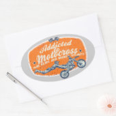 Sticker Ovale Moto (Enveloppe)