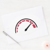 Sticker Ovale Moto Speedo (Enveloppe)