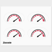 Sticker Ovale Moto Speedo (Feuille)