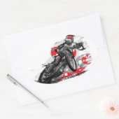 Sticker Ovale Motorcycle Racing Speedway Flat Track (Enveloppe)