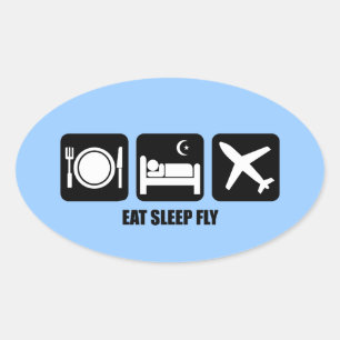 Sticker Ovale mouche de sommeil
