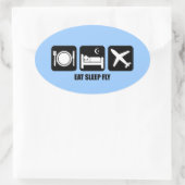 Sticker Ovale mouche de sommeil (Sac)