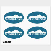 Sticker Ovale Mount Seymour Please (Feuille)