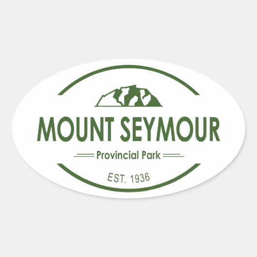 Sticker Ovale Mount Seymour Provincial Park (Devant)