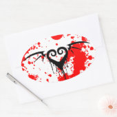 Sticker Ovale mourir romantique (Enveloppe)