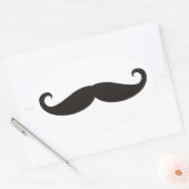 Sticker Ovale Moustache / Moustache / Schnurrbart (Enveloppe)
