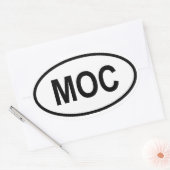 Sticker Ovale Mozambique "MOC" (Enveloppe)