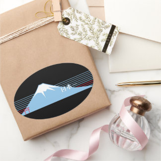 Sticker Ovale Mt. Fuji seen from the northeast.