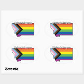 Sticker Ovale MT I Croire au progrès (Feuille)