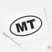 Sticker Ovale MT Montana (Enveloppe)