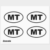 Sticker Ovale MT Montana (Feuille)