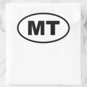 Sticker Ovale MT Montana (Sac)