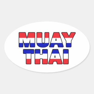 Sticker Ovale Muay Thai