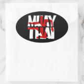 Sticker Ovale Muay Thai (Sac)