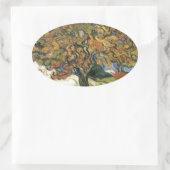 Sticker Ovale Mulberry Tree par van Gogh (Sac)