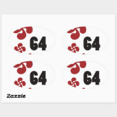 Sticker Ovale Multiple croix64.ai (Feuille)