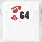 Sticker Ovale Multiple croix64.ai (Sac)