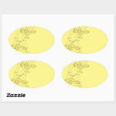 Sticker Ovale Musical (Feuille)