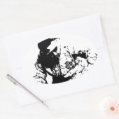 Sticker Ovale Musique (Enveloppe)