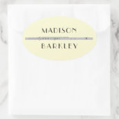 Sticker Ovale Musique flûte Musique Musique (Sac)