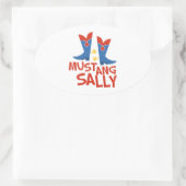 Sticker Ovale Mustang Sally (Sac)