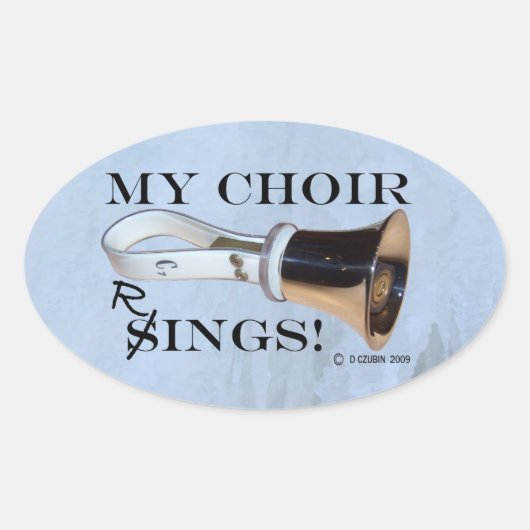 Sticker ovale My Choir Rings (Devant)