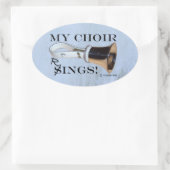 Sticker ovale My Choir Rings (Sac)