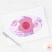 Sticker Ovale My Little Princess : Baby Pink Vector Inspirationa (Enveloppe)