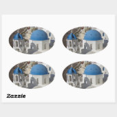 Sticker Ovale Mykonos Grèce Travel (Feuille)