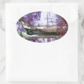 Sticker Ovale Mystical tree (Sac)