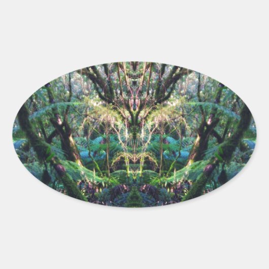 Sticker Ovale Mystique (Devant)