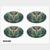 Sticker Ovale Mystique (Feuille)