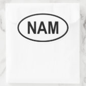 Sticker Ovale Namibie "NAM" (Sac)