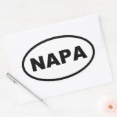STICKER OVALE NAPA (Enveloppe)