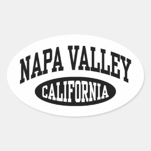 Sticker Ovale Napa Valley California
