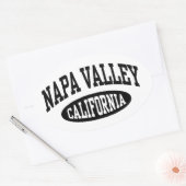 Sticker Ovale Napa Valley California (Enveloppe)