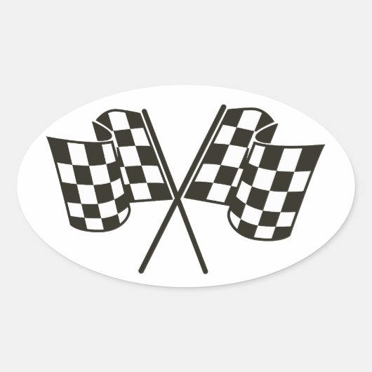 Sticker Ovale nascar (Devant)