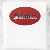 Sticker Ovale Nashville (Sac)