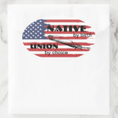 Sticker Ovale Native par Union de naissance par choix (Sac)