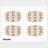 Sticker Ovale Navajo (Feuille)