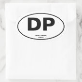 Sticker Ovale Ne paniquez pas (Sac)