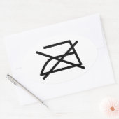 STICKER OVALE NE PAS REPASSER ! (Enveloppe)