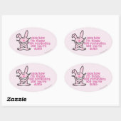 Sticker Ovale Ne pas vous rappeler (Feuille)