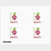 Sticker Ovale Ne Peut Pas Être Pareille ! (Feuille)