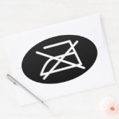 STICKER OVALE NE REFROIREZ PAS ! (Enveloppe)