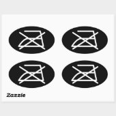 STICKER OVALE NE REFROIREZ PAS ! (Feuille)